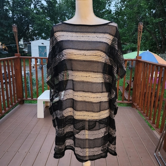 Bali Club Beachy Tunic Over Swimmer fishnet size M - Picture 7 of 8